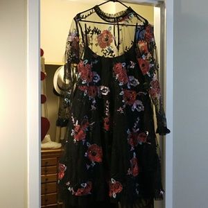 Black dress with sequin details